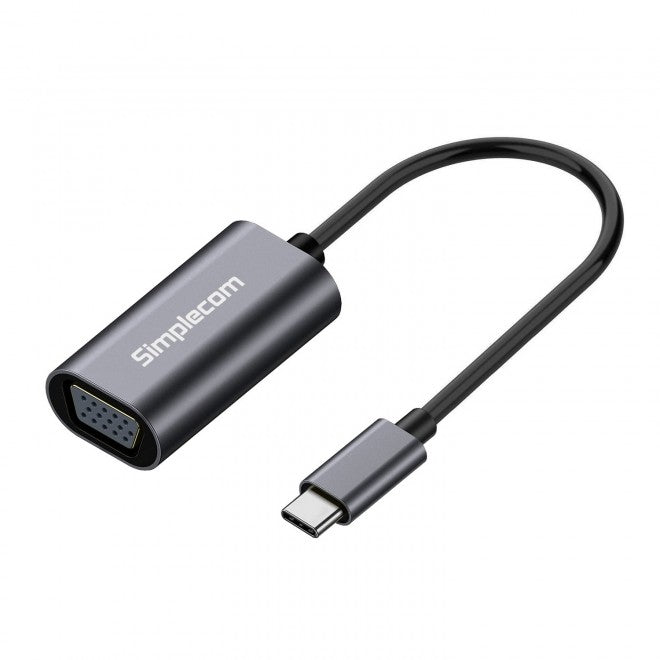 Simplecom DA104 USB-C to VGA Adapter Full HD 1080p Simplecom DA104 USB-C to VGA Adapter Full HD 1080p